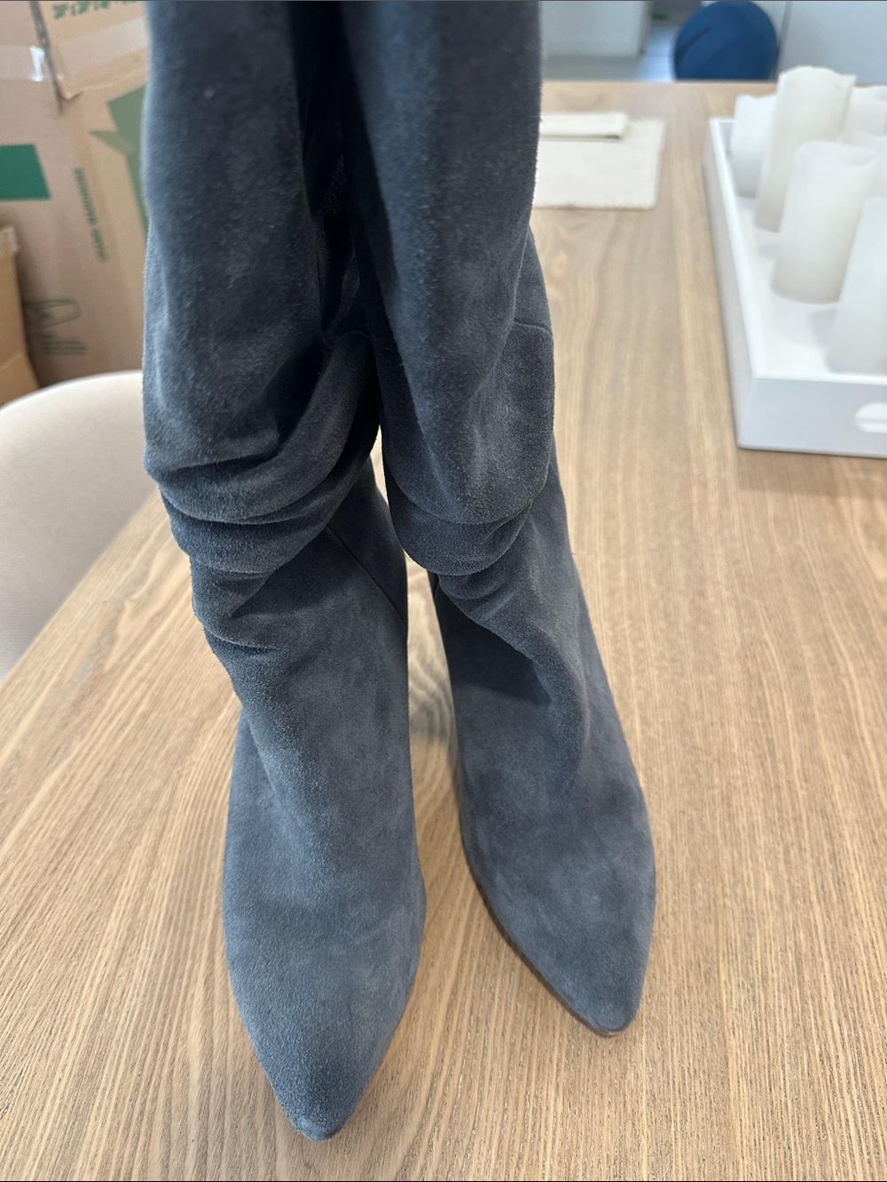 Splendid Women’s Slouchy Pointed-Toe Boots - Gray